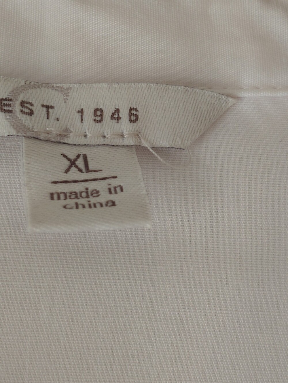 White Cotton Blend Puff Sleeve Button Down Size Extra Large Quiet Luxury - Picture 8 of 10